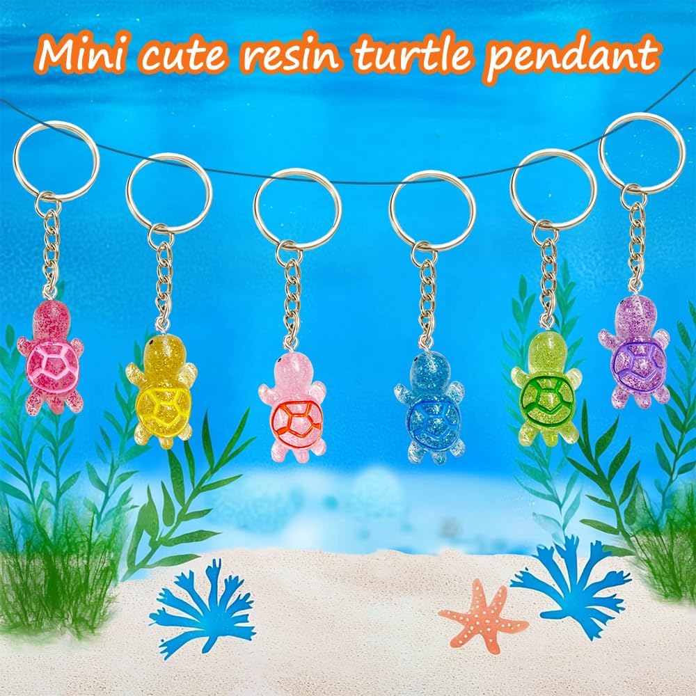 Turtle Shaped Keychain – Animal Keyring Cute Tortoise Charm for Keys & Bags