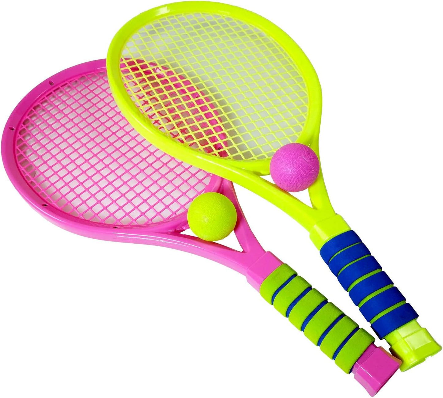 Kids Table Tennis Set - 2 Bats, 3 Balls, Net for All Ages Outdoor Playground Toy