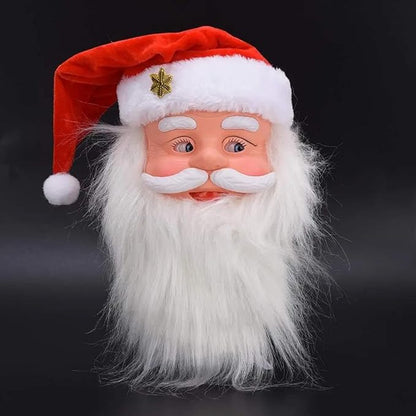 Budget Store UK Santa Clause Face - Fluffy Beard Christmas Santa Xmas Wall & Door Decor Ornament