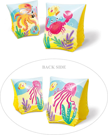 Intex Cute Marine Animals Fun & Colorful Arm Bands Inflatable Pool Toys for Kids