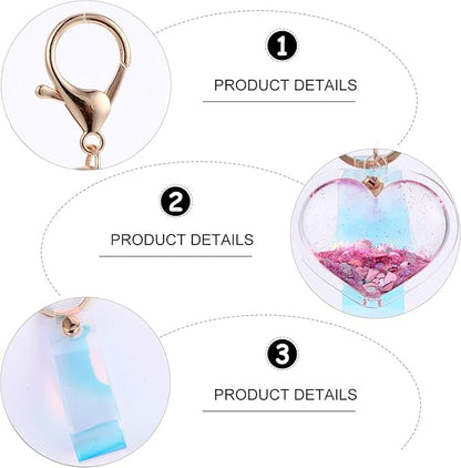 Love Shaped Oil Keyring Bag Fun & Cute Key holder Toy Accessory Heart Keychain