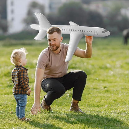 Large Balloon Airplane Toy – Foldable Aircraft Inflatable Flying Toy for Kids