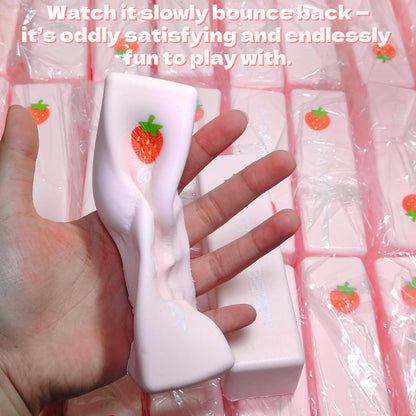 2Pcs Strawberry Chocolate Squishy Set - Stress Relief Fidget Toys