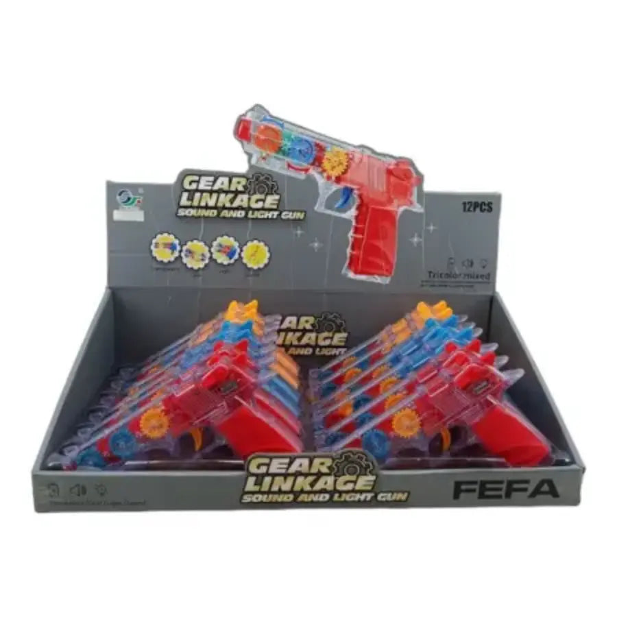 Rainbow Transparent Gear Gun,