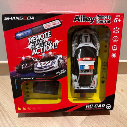 SWAT police RC alloy remote control car toy for kids with realistic design and smooth driving action vehicle toy