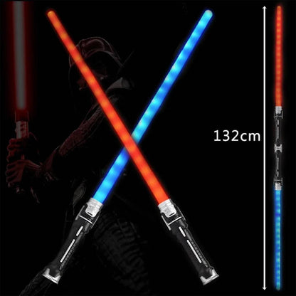 2PCS LED Light Up Toy Sword with Sound & Metal Handle