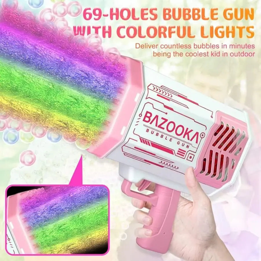 bubble gun with led lights,