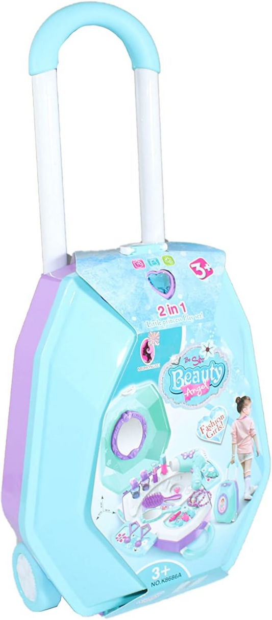 Meihongyu Beauty Angel 2 in 1 Beauty Playset for Girls - Baby Blue