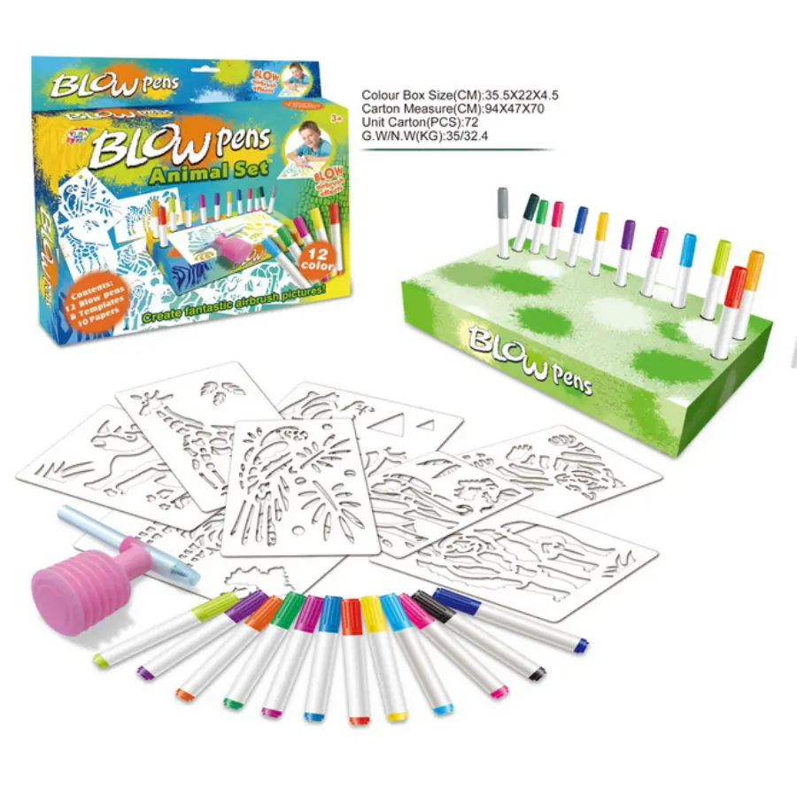 blow art pens,