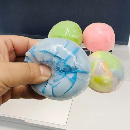Candy colour crispy ball squishy stress relief sensory fidget toy slow rising pastel colours UK