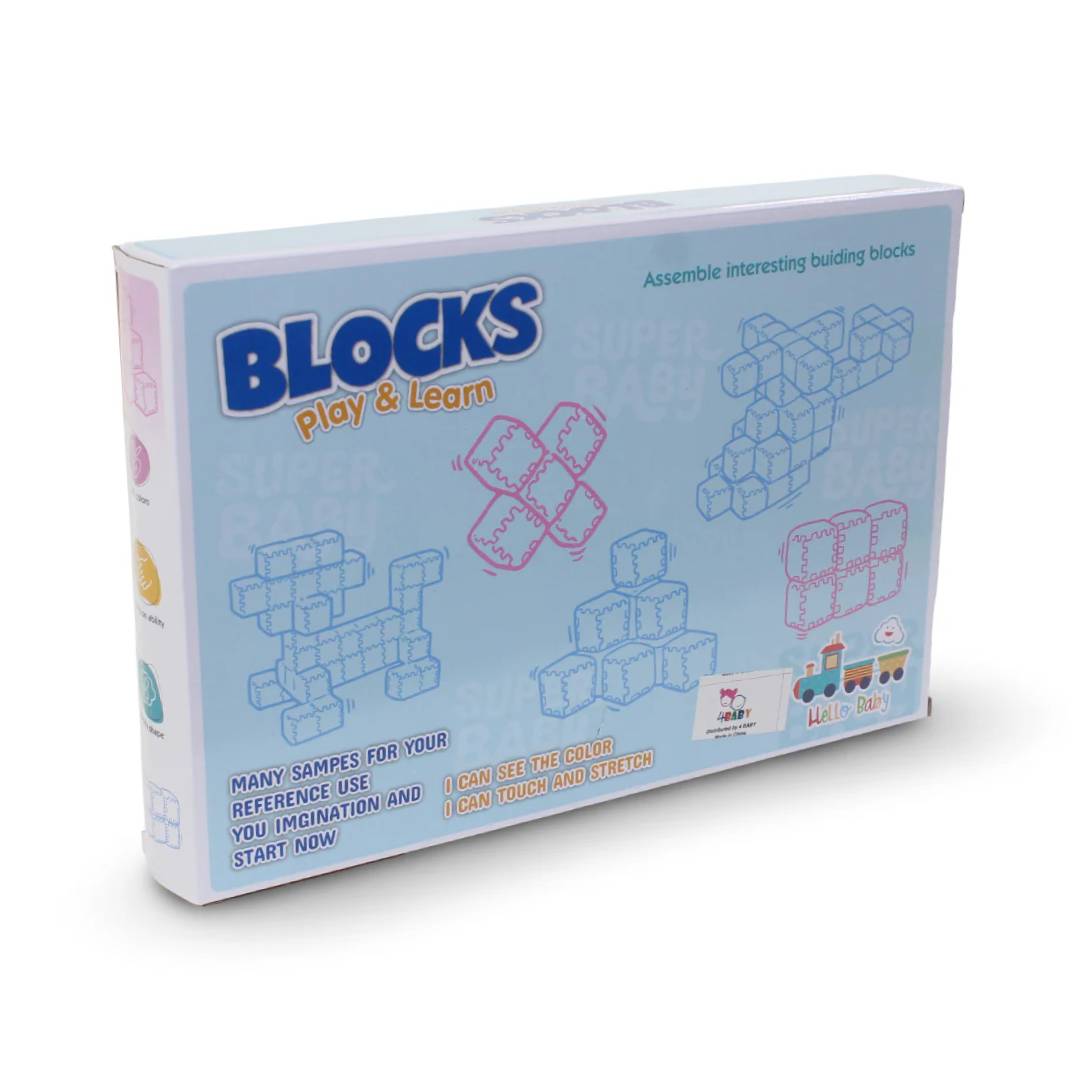 Beinzi Play and Learn building blocks set educational construction toy with colourful blocks for creative kids learning