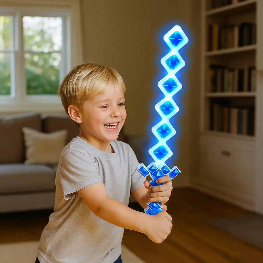 Diamond Pixel Sword Toy – Exciting Led Sword for Kids, Kids Action Toy