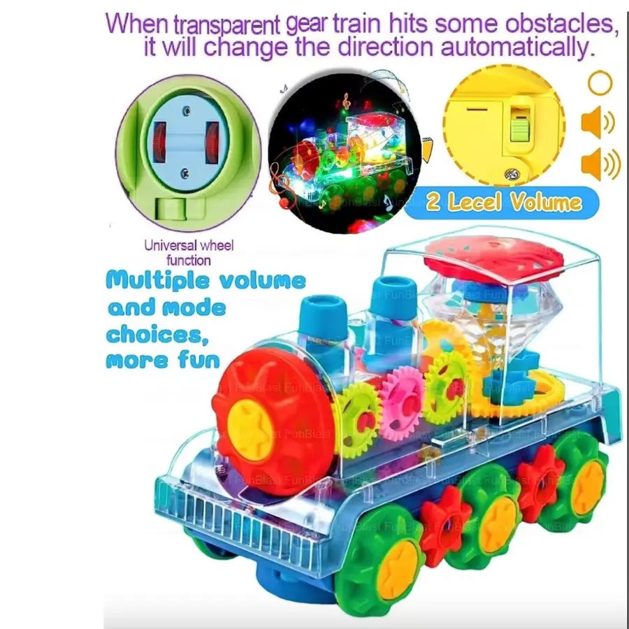 Transparent Gear Train