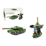 Electronic Robot Car Tank - Robot Toy with Lights & Music