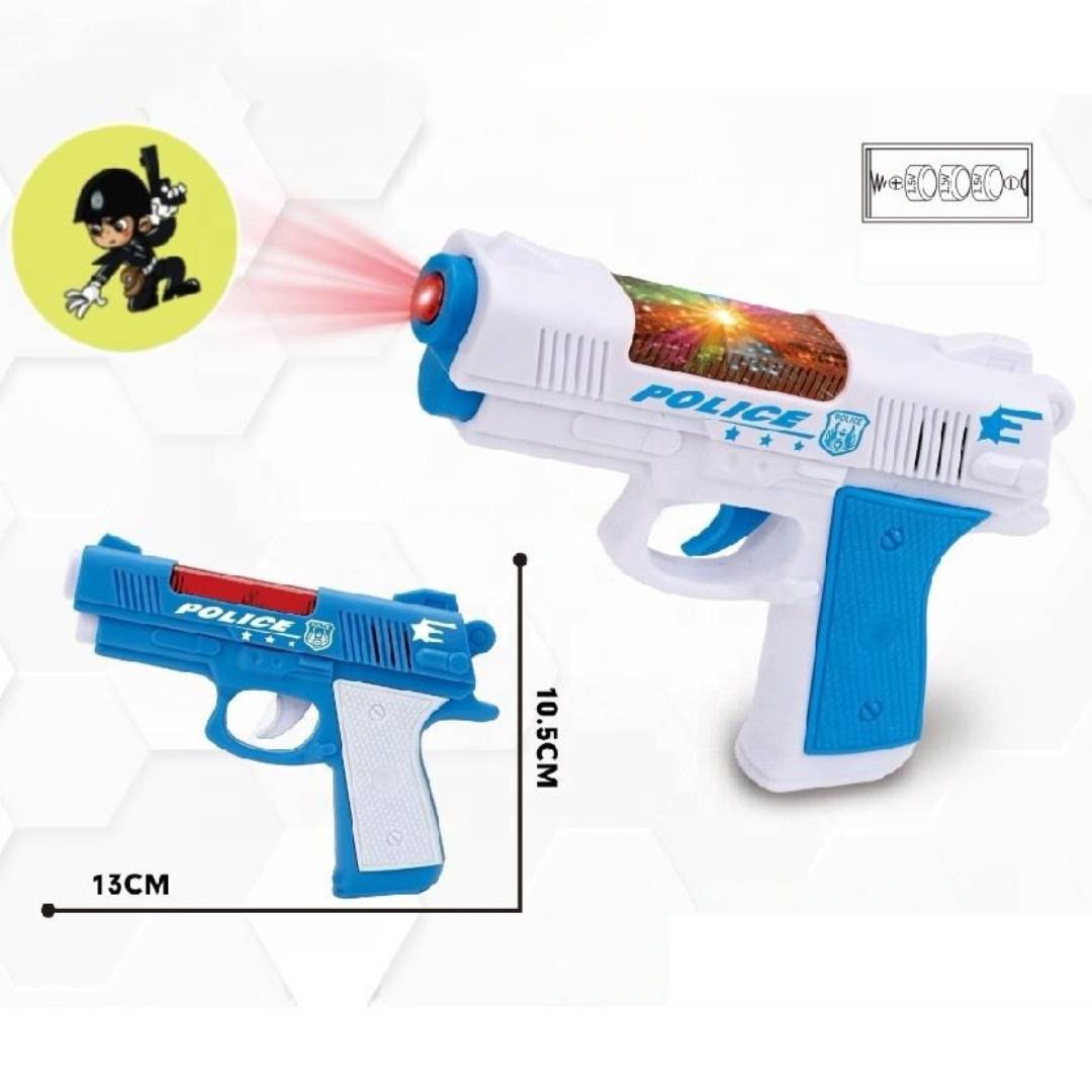 Space police projection toy gun with lights sounds and projection effects futuristic space role play toy for kids