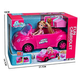 Barbie Doll and Convertible Car Toy Set Budget Store UK