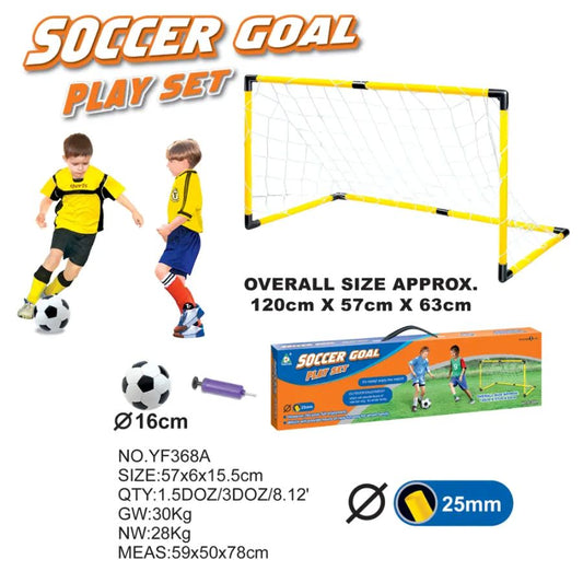 Football Soccer Goal Set - Kids Football Goal Net with Target Net for Backyard Play