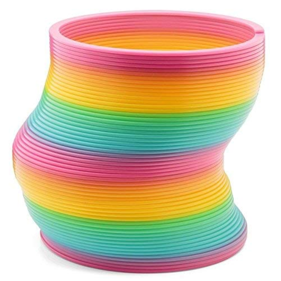 Jumbo Square Rainbow Plastic Spring