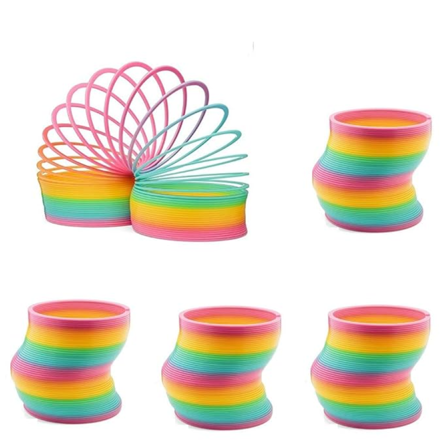 Jumbo Square Rainbow Plastic Spring