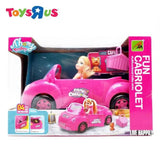 Barbie Doll and Convertible Car Toy Set Budget Store UK