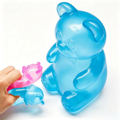 Gummy bear squishy slow rising sensory fidget stress relief toy assorted colours UK