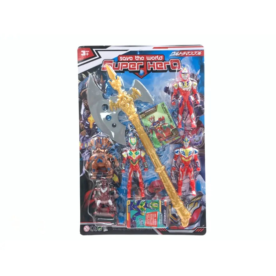 Budget Store UK - Unleash Gigantic Battles with the Ultraman Action Figure Set!