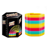 Jumbo Square Rainbow Plastic Spring - Rainbow Slinky Toy for Endless Fun