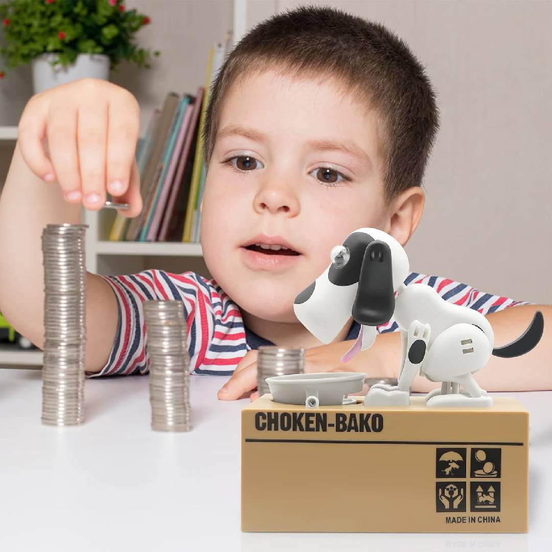 Dog Coin Bank Electronic Money Saving Box