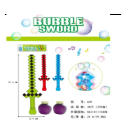 Pixel Bubble Sword for kids outdoor fun play