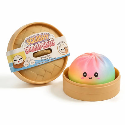 Mystery squishy dumplings buns with box slow rising squeeze toy colourful sensory stress relief fidget toy gift
