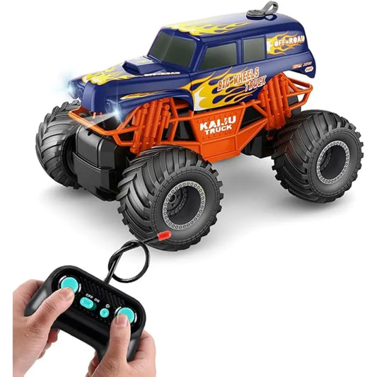 Rc Car Four-Wheel Drive Stunt Off-Road Vehicle With Powerful Motors And  Multifunctional Orientation For Kids (The Color Of The Remote Control And  Parts Is Random)