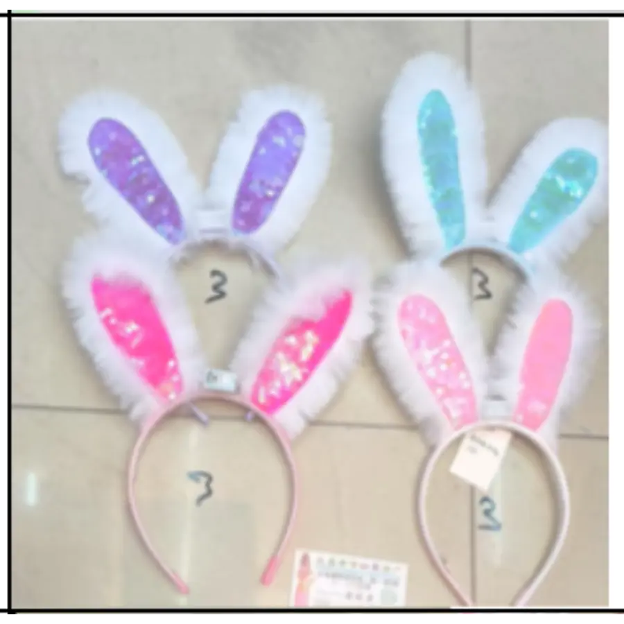 Soft Plush Rabbit Ears Headband for Kids and Adults Budget Store UK