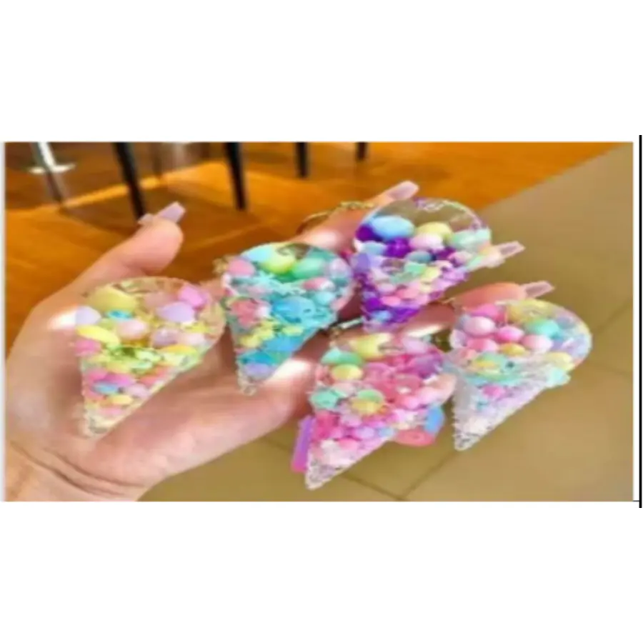 Stylish and Fun Ice Cream Keychain for Kids and Adults