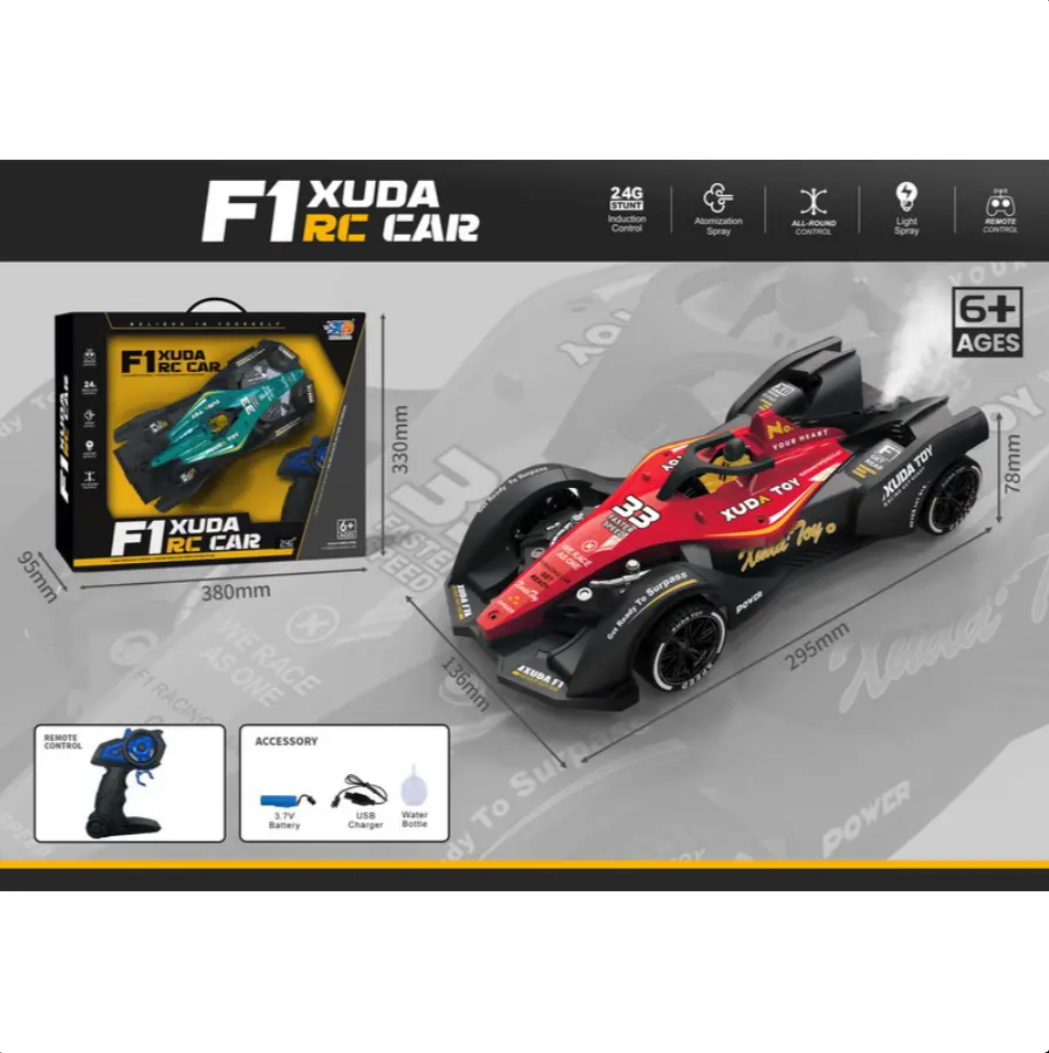 Remote Control Car - Racing Car Toy with Smoke Spray, Off-Road Electric Vehicle