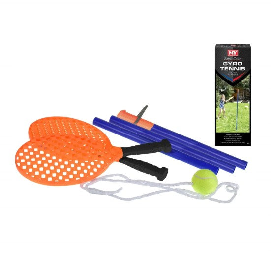 Gyro Tennis Set Outdoor Spiral Tether Ball Garden Game for Kids
