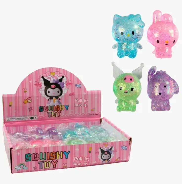 4 Squishy Sanrio Set – Cute, Soft & Stress-Relief Squishy Toys for Kids