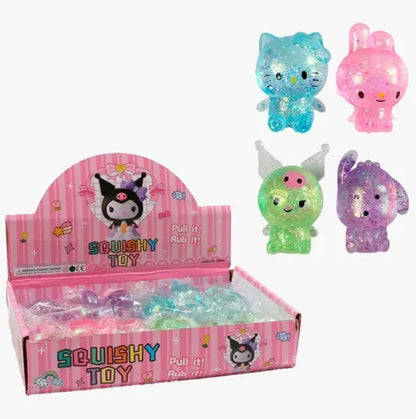 4 Squishy Sanrio Set – Cute, Soft & Stress-Relief Squishy Toys for Kids