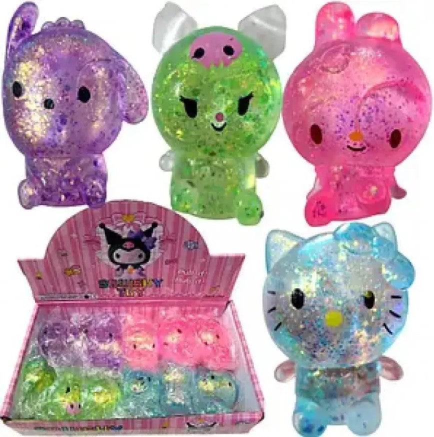 4 Squishy Sanrio Set – Cute, Soft & Stress-Relief Squishy Toys for Kids