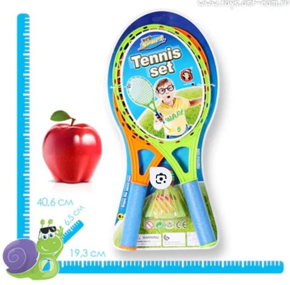 Kids Table Tennis Set - 2 Bats, 3 Balls, Net for All Ages Outdoor Playground Toy