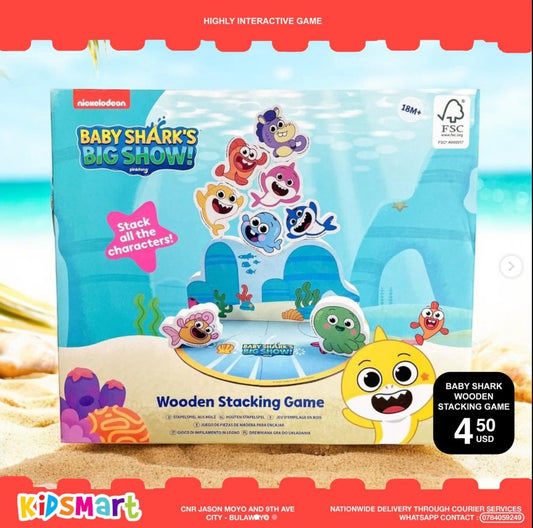 Baby Shark Wooden Stacking Game