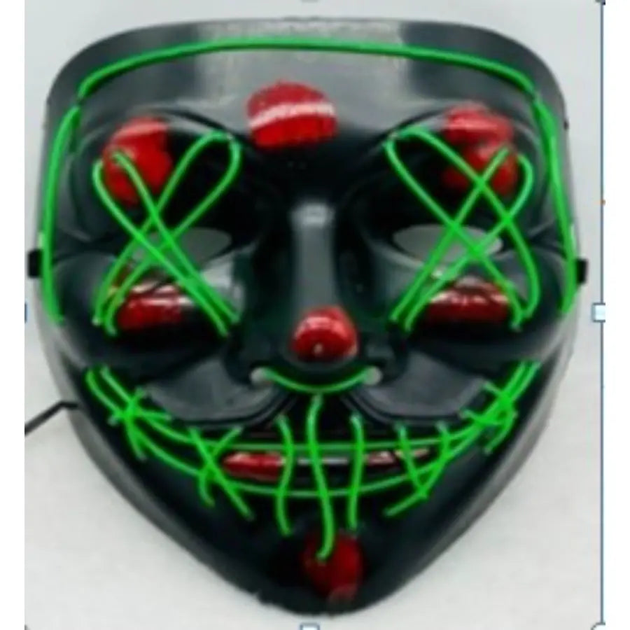 neon halloween mask	