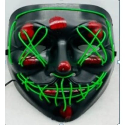 neon halloween mask	