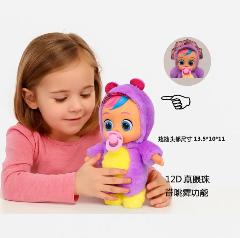 Cry Babies Daisy Interactive Baby Doll Baby Toy with Light-Up Eyes & Sounds