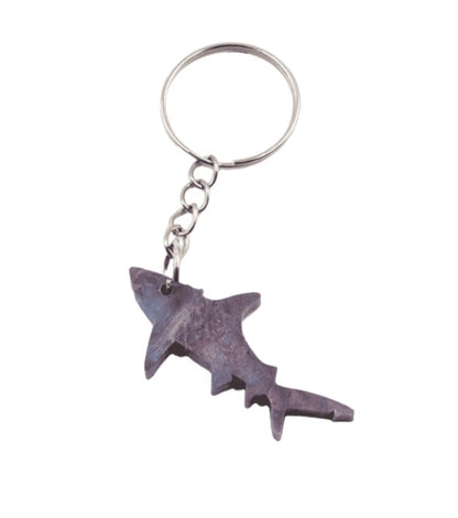 Beach Plastic Shark Keychain Ocean Themed Shark Toy Cute Animal Keyring for Kids
