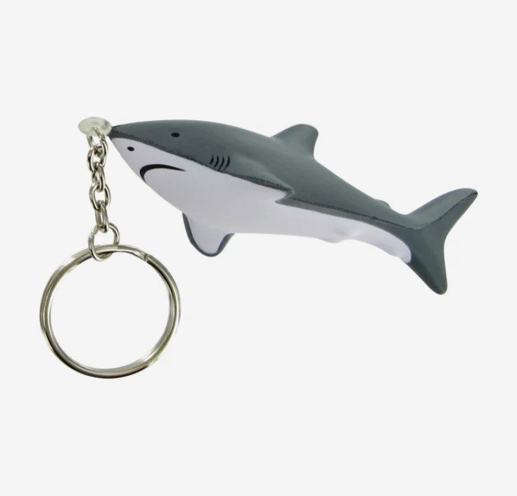 Beach Plastic Shark Keychain Ocean Themed Shark Toy Cute Animal Keyring for Kids
