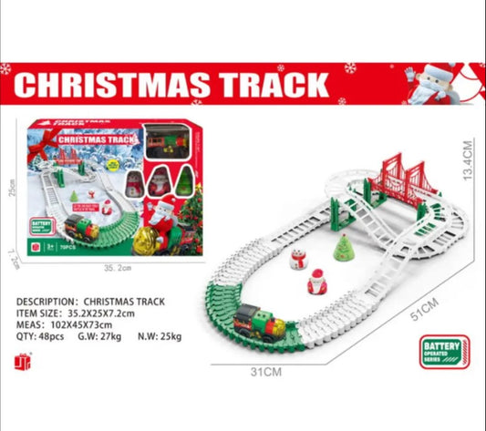 Christmas Train Track Set Battery Operate Train Toy for Kids