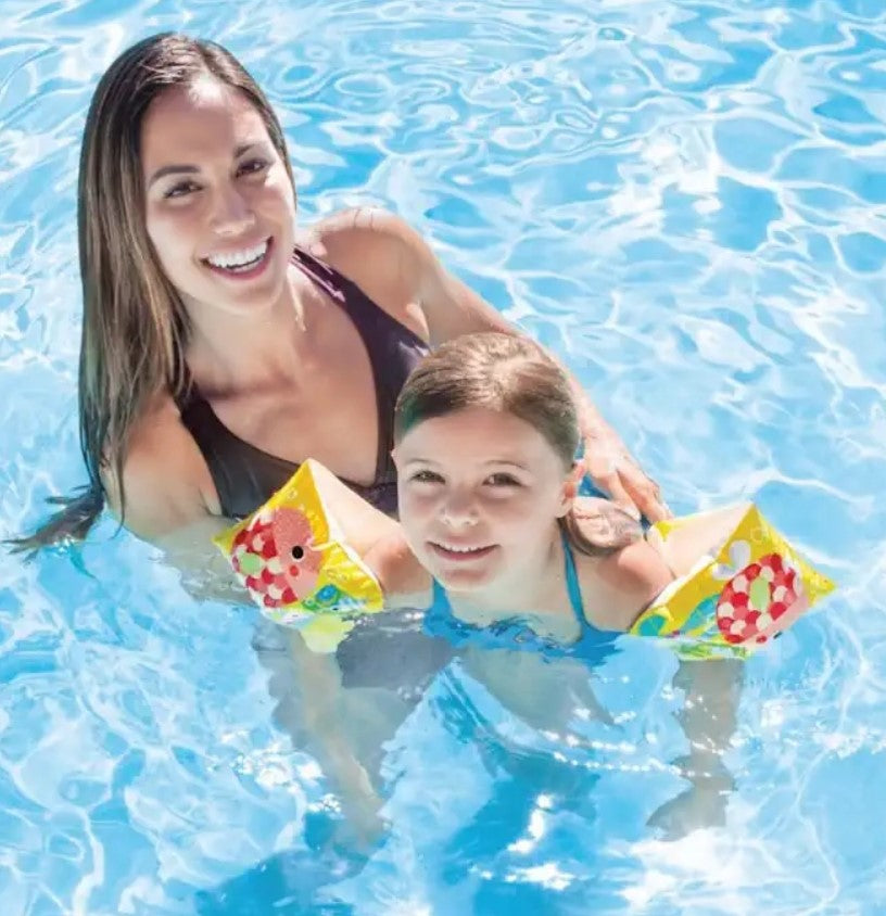 Intex Cute Marine Animals Fun & Colorful Arm Bands Inflatable Pool Toys for Kids