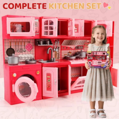 Mini Kitchen Play Set for Kids – Realistic Cooking Toy for Creative Fun