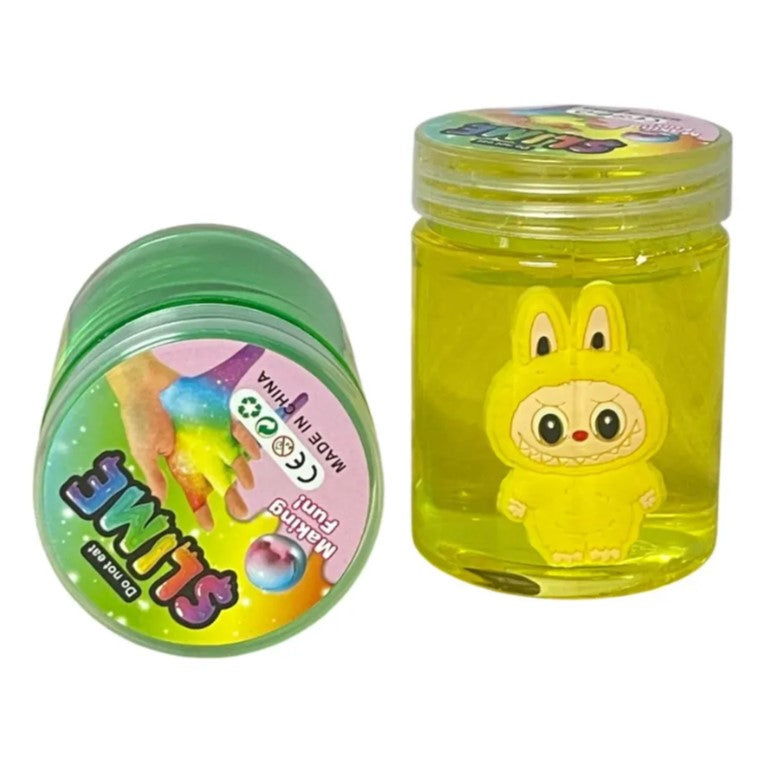 Crystal Mud with Small Doll for Kids - Soft Stretchy Toy Sparkling Diy Fun