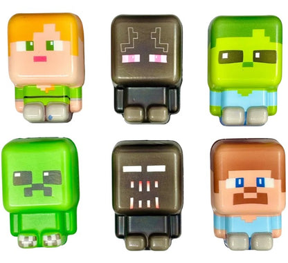 Minecraft Figure Kids Toys 6 Piece Squish Game Set Slow Rising Squishys